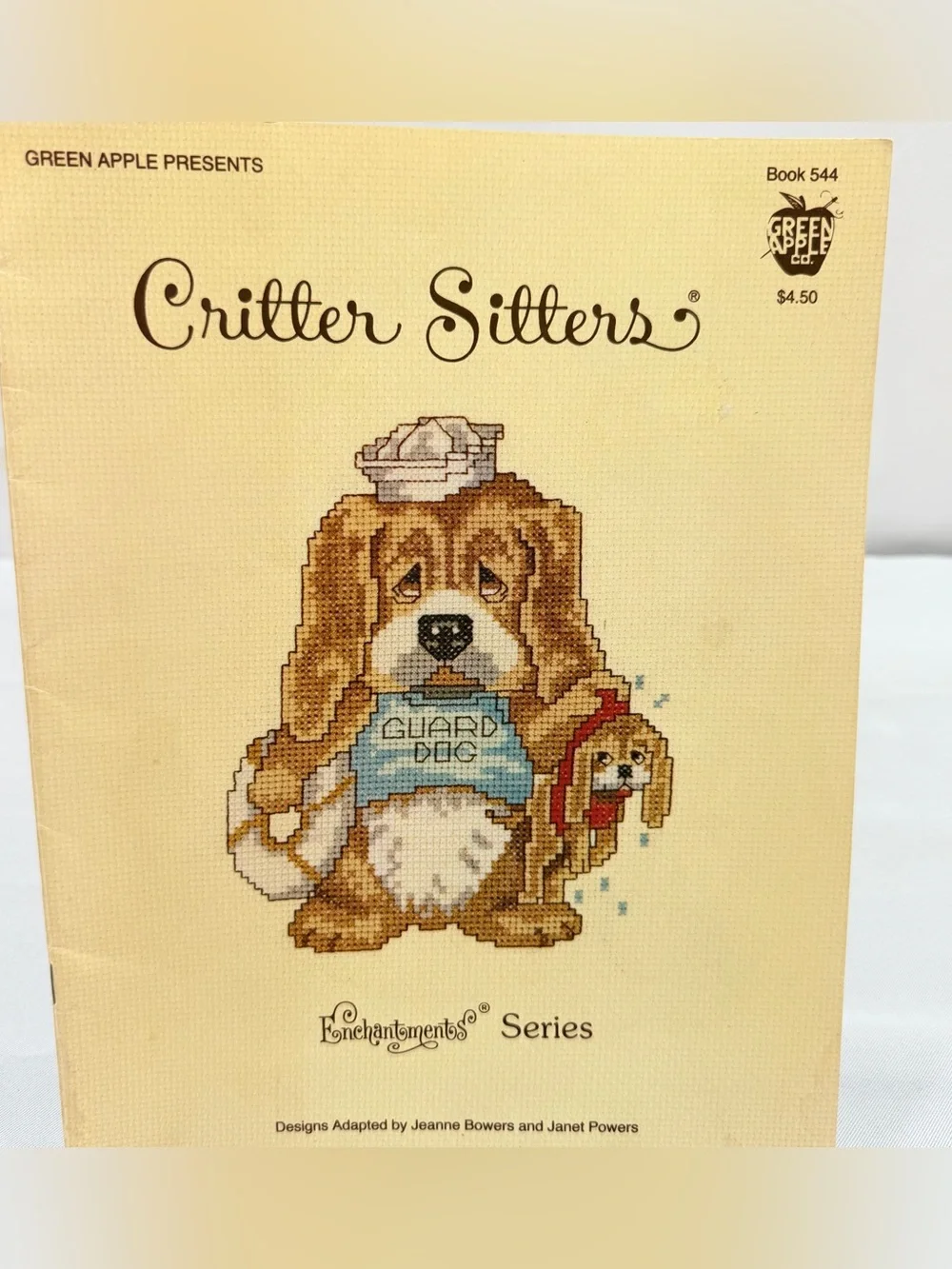 Critter Sitters Cross Stitch Patterns Green Apple Enchantment Series Vintage